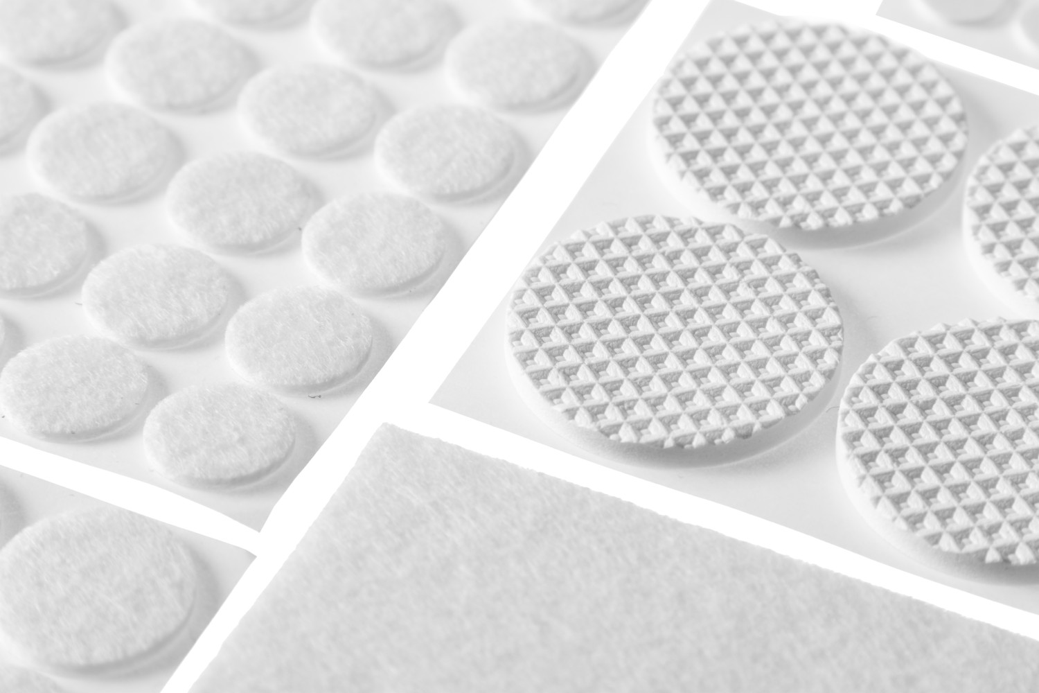 STAYER белые, самоклеящиеся, 125 шт, набор мебельных накладок (40917-H125)