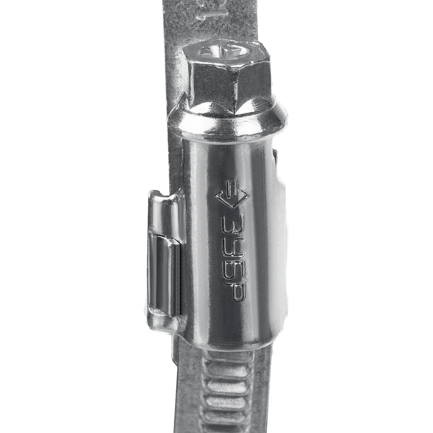 ЗУБР Х-9Н, 20 - 32 мм, накатная лента 9 мм, цинк, 50 шт, червячный хомут (37807-32)