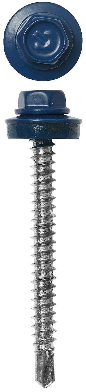 ЗУБР СКД 5005, 80 х 4.8 мм, синий насыщ., 700 шт (6,4 кг.), кровельный саморез (4-300310-48-080-5005)