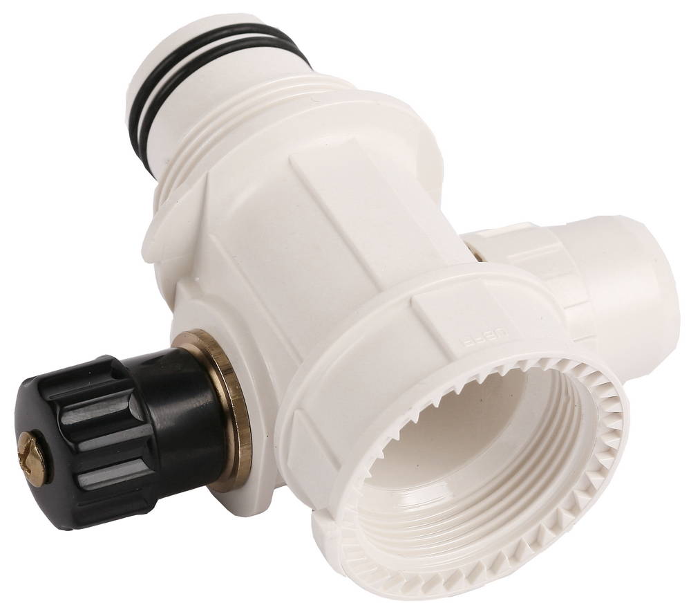 ЗУБР ШиреФит, внутренняя резьба - штуцер с гайкой - штуцер с гайкой, 26 - 16 - 26 мм, сборный коллектор с вентилем (51517-26-16-26)