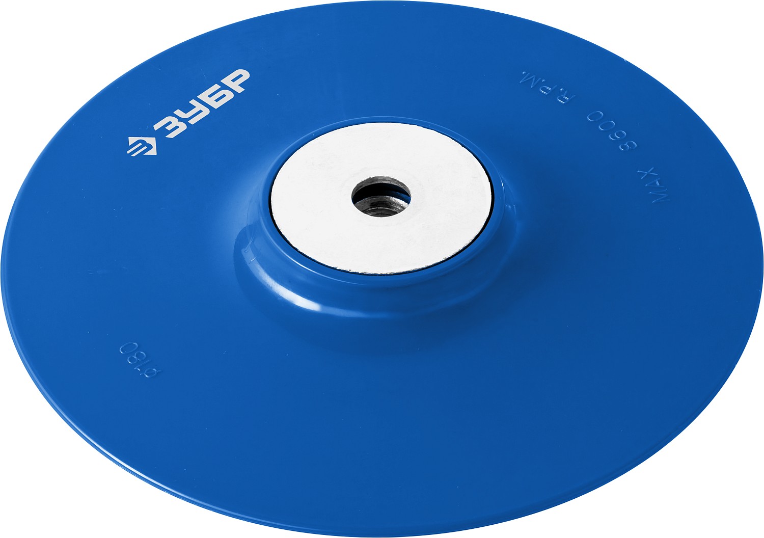 ЗУБР М14, d 180 мм, пластиковая, опорная тарелка для УШМ под круг фибровый, Профессионал (35775-180)