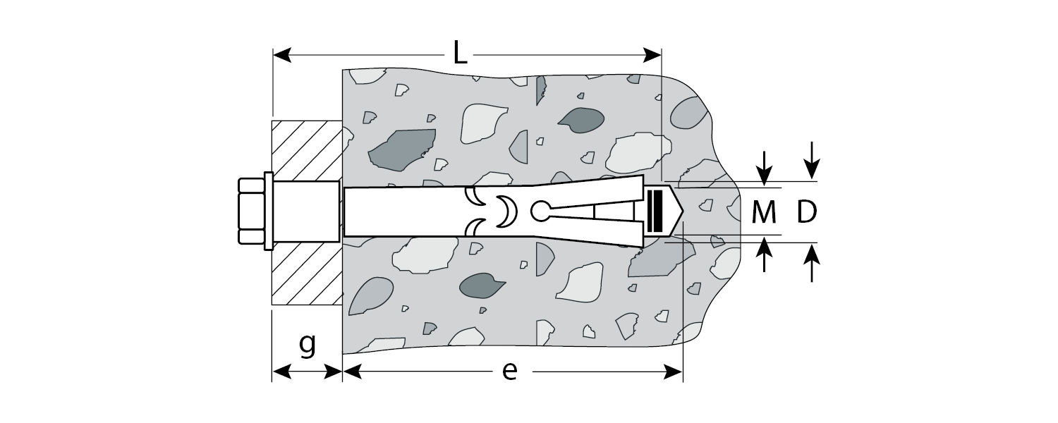 ЗУБР 12 х 110 мм, 15 шт, анкерный болт (4-302312-12-110)