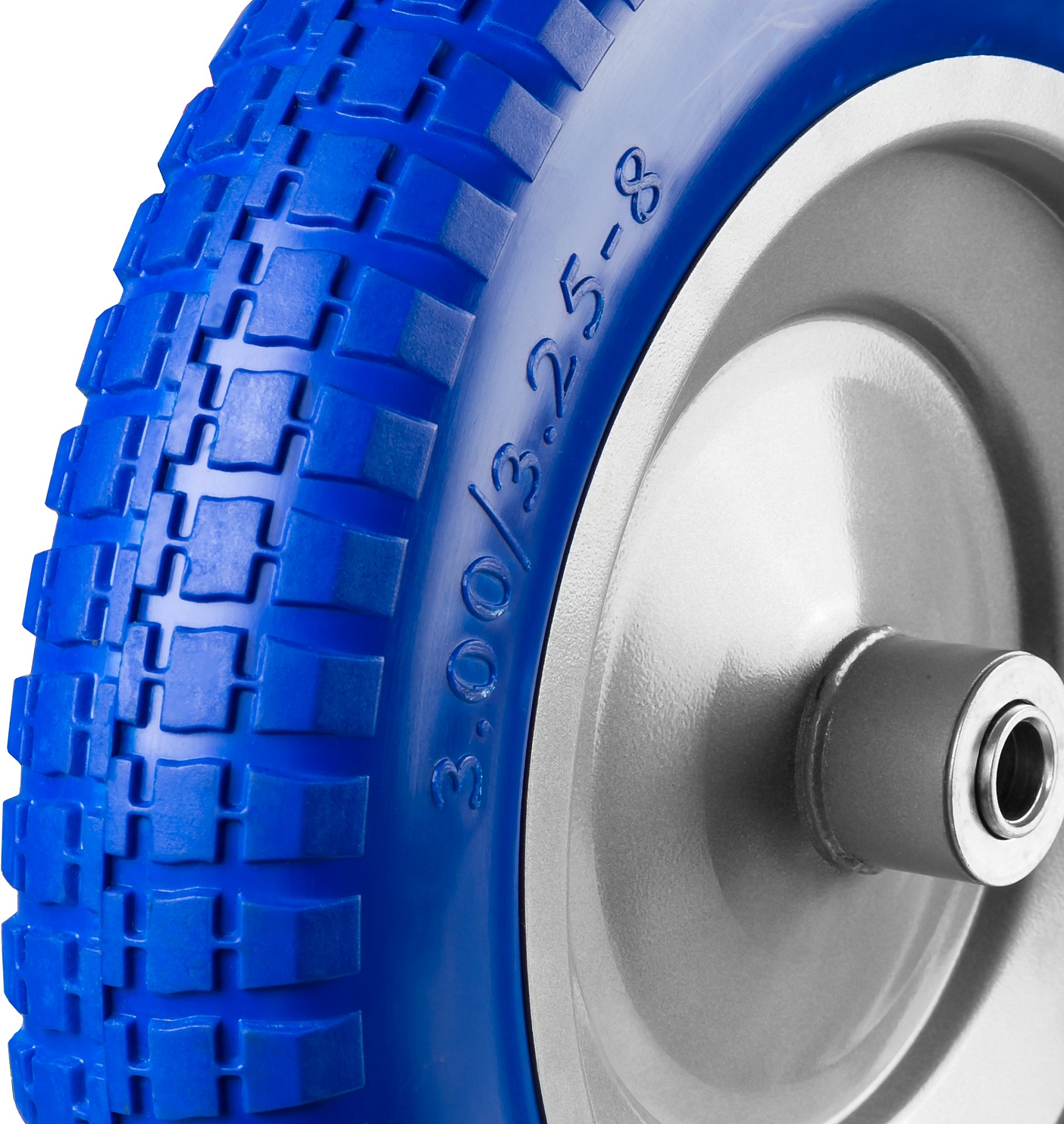 ЗУБР КПУ-1, 3.25″ х 350 мм, для тачек (арт. 39901, 39976), стальной диск, подшипник - 16 мм, полиуретановое колесо, Профессионал (39912-1)