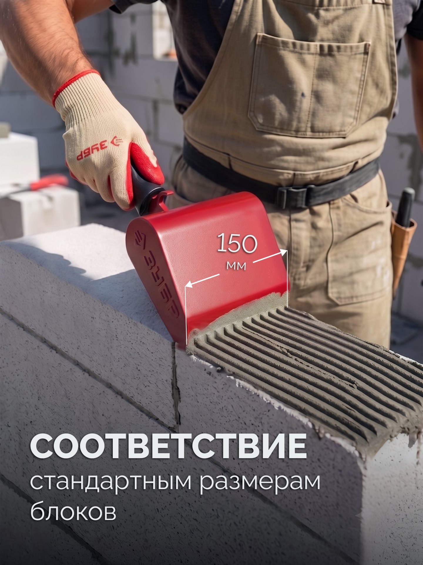ЗУБР 150 мм, строительная кельма-ковш (08242-15)