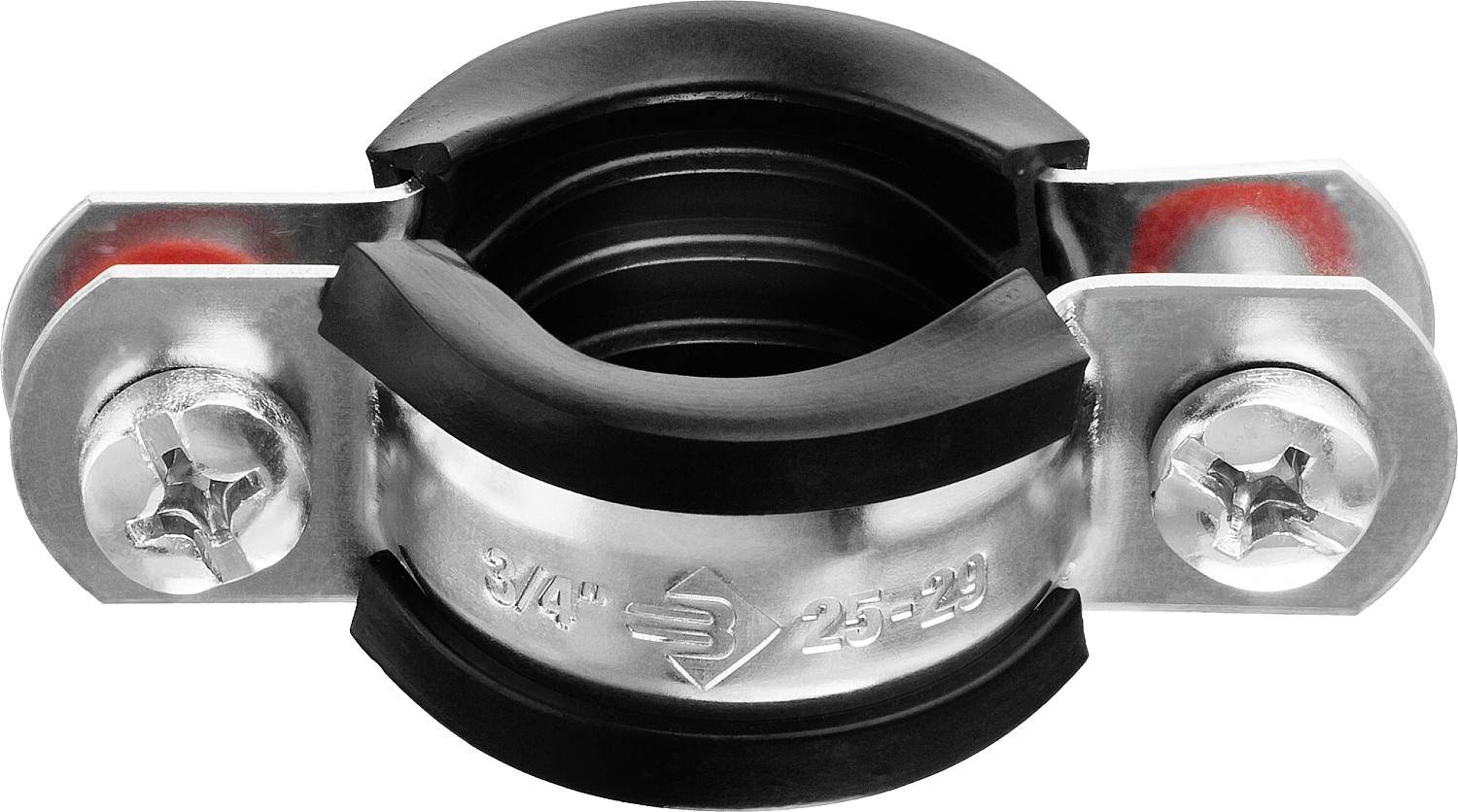 ЗУБР 3/4″, цинк, 9 шт, трубный хомут с гайкой (37850-25-29)