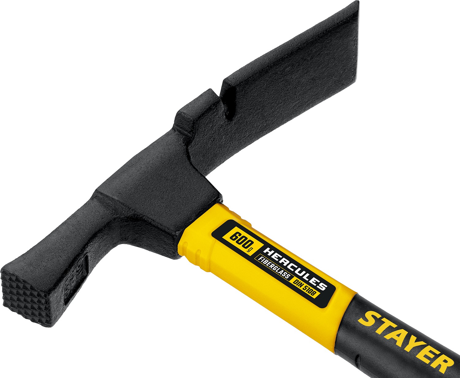STAYER Hercules, 600 г, молоток каменщика с фиберглассовой рукояткой, Professional (20161)