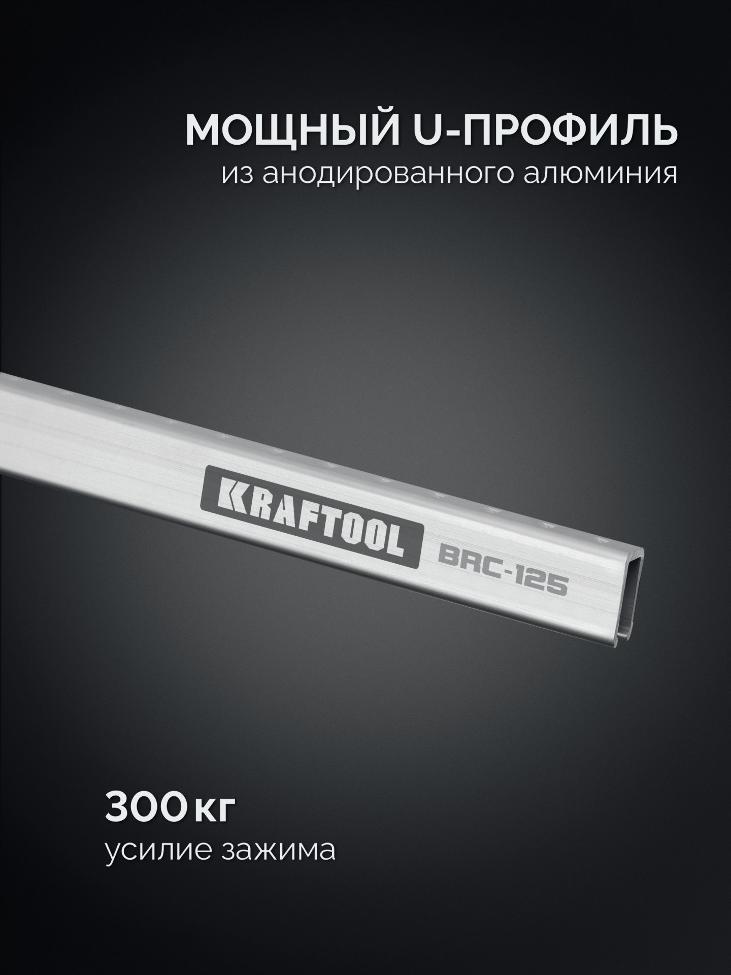 KRAFTOOL BRC-125, 1250/48 мм, высокоточная струбцина-вайма (32313-125)