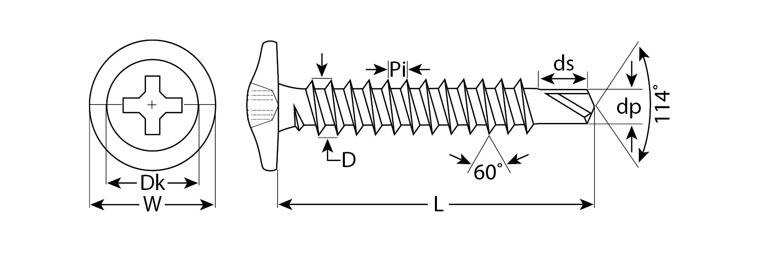 ЗУБР ПШМ-С, 19 х 4.2 мм, цинк, 8000 шт (13,38 кг.), саморез с пресс-шайбой и сверлом (4-300210-42-019)