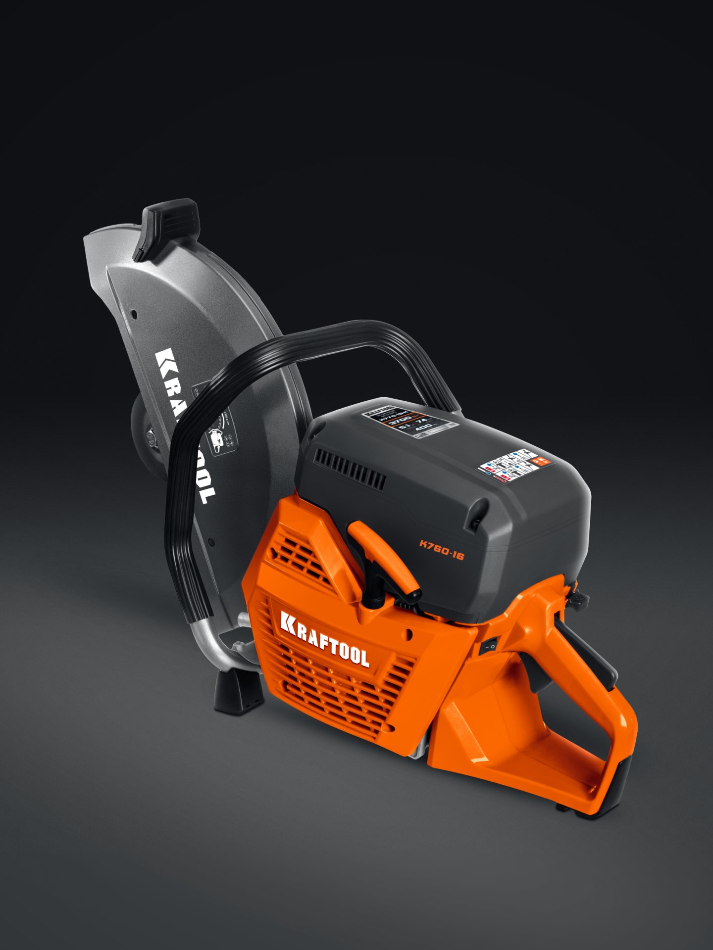 KRAFTOOL 3700 Вт, 400 мм, без диска, бензорез по металлу (рельсорез) (K760-16)