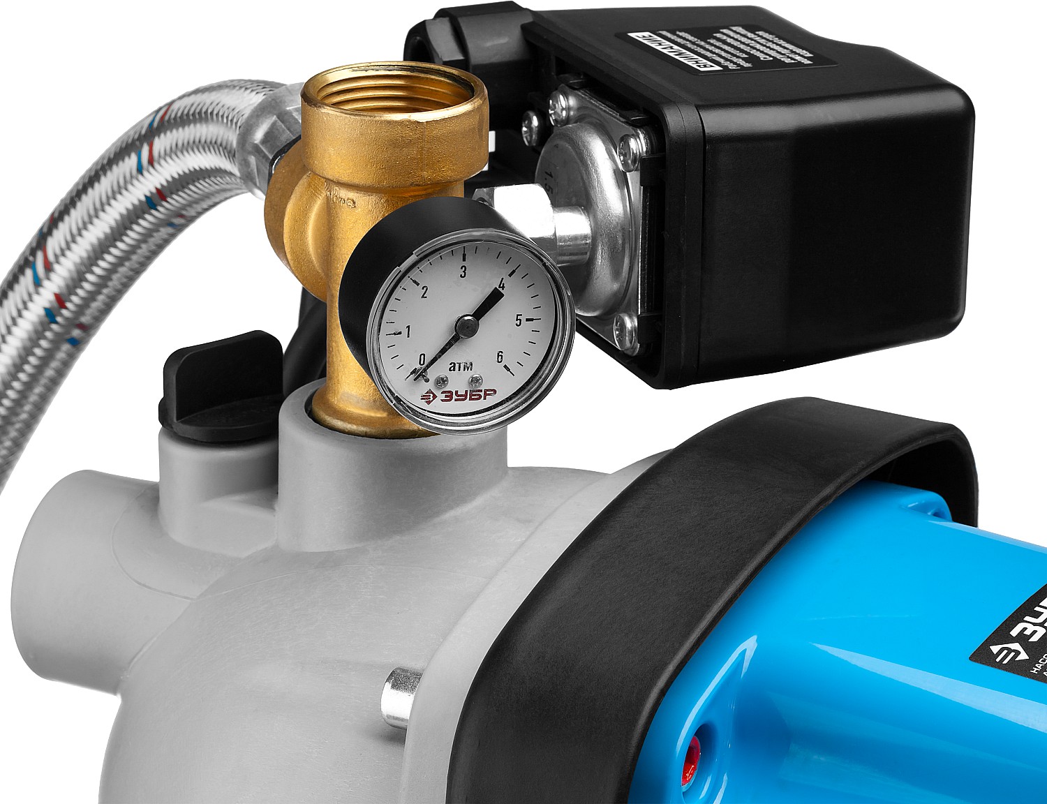 ЗУБР 1200 Вт, бак 50 л, автоматическая насосная станция (НАС-М3-1200-50)