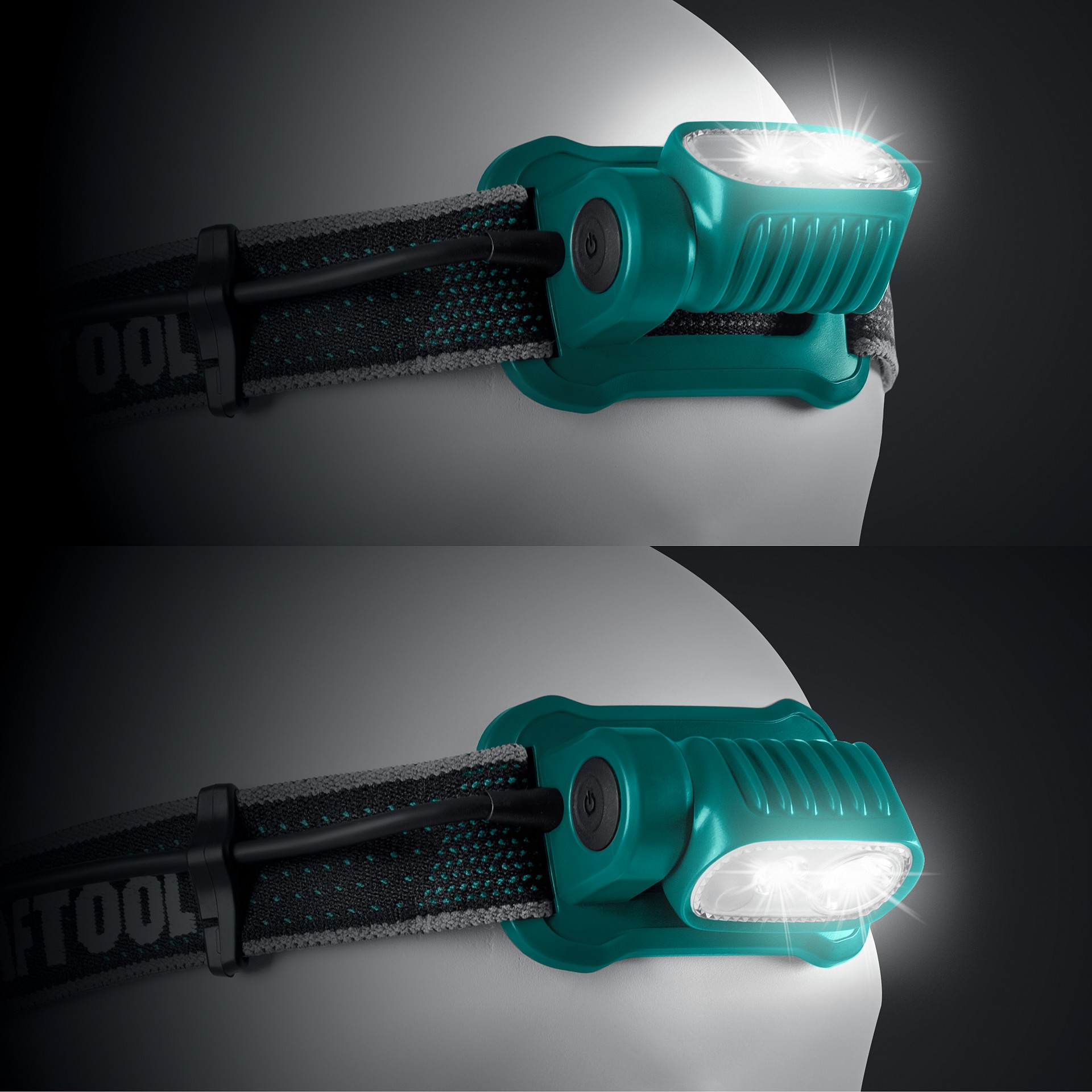 KRAFTOOL KH-10, Hybrid power, 500 лм, 5 режимов, аккумуляторный налобный фонарь, 1000мАч, 3ААА (56452)