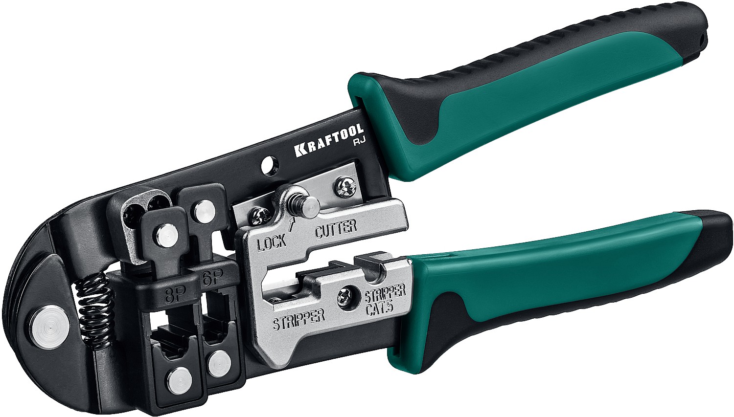 KRAFTOOL RJ, (RJ45, RJ11,RJ12), универсальный кримпер (22699)