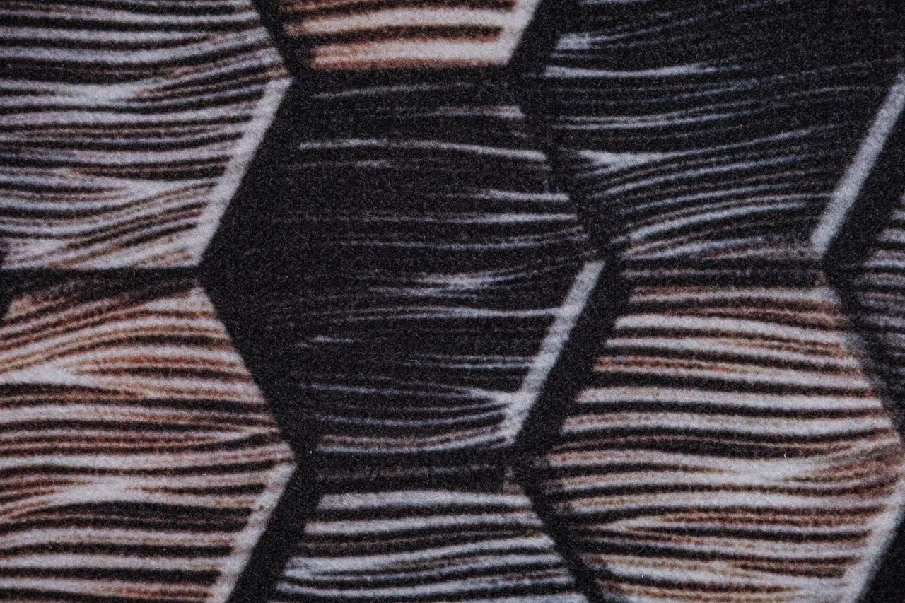 Велюровая дорожка 1,2х15 «Соты коричневые»