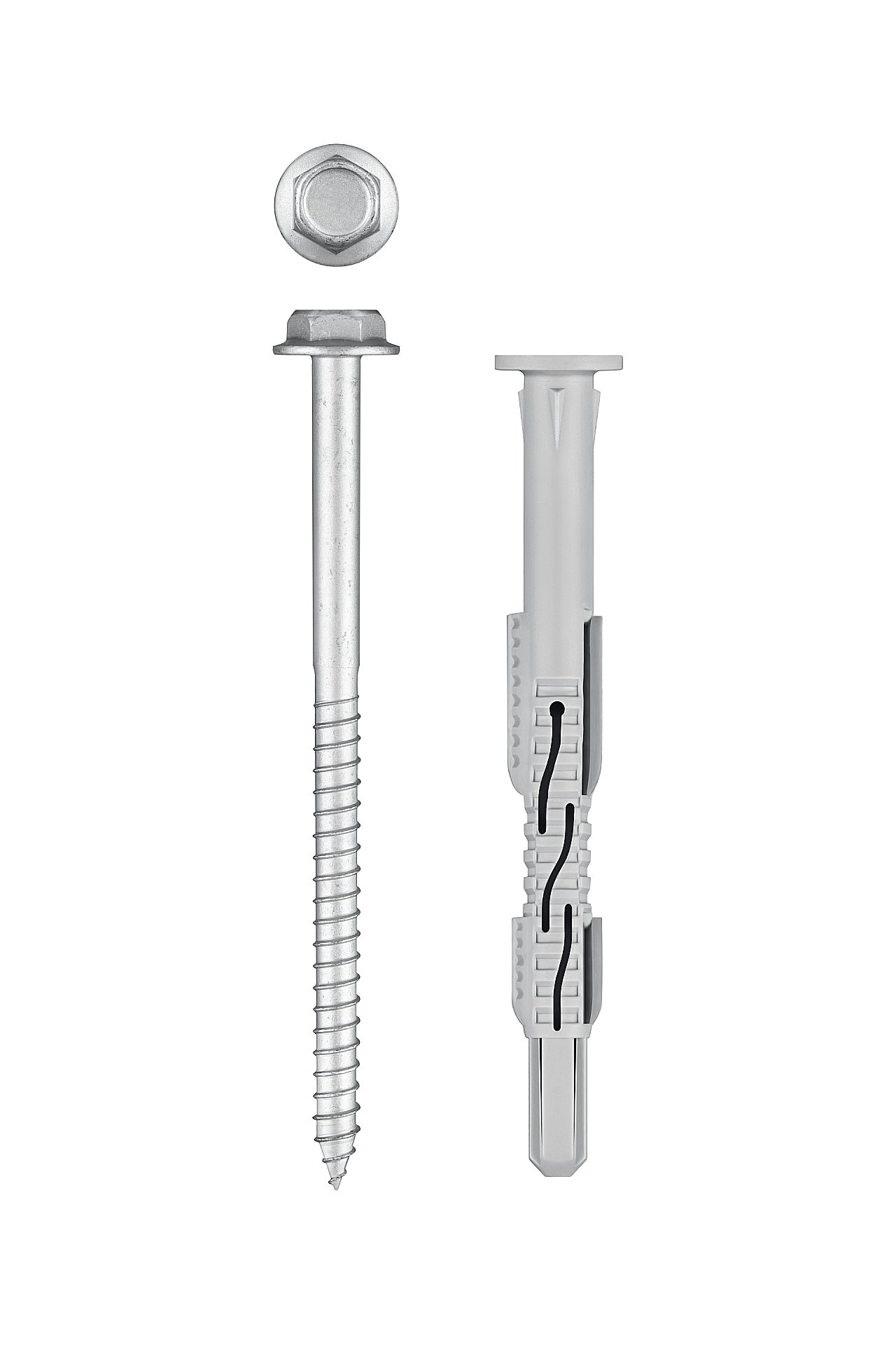 ЗУБР ФД-Ц 10 x 120 мм, фасадный дюбель, нейлон/цинк, 50 шт (301455-120)