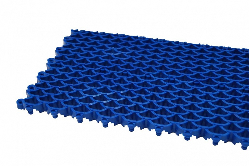 Ячеистое модульное покрытие "Барьер" (100x400x20 мм.) синий