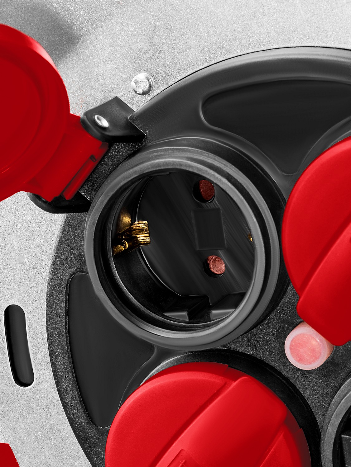 KRAFTOOL K-325, КГ, 3 х 2.5 мм2, 50 м, 4000 Вт, IP44, силовой удлинитель на стальной катушке (55086-50)