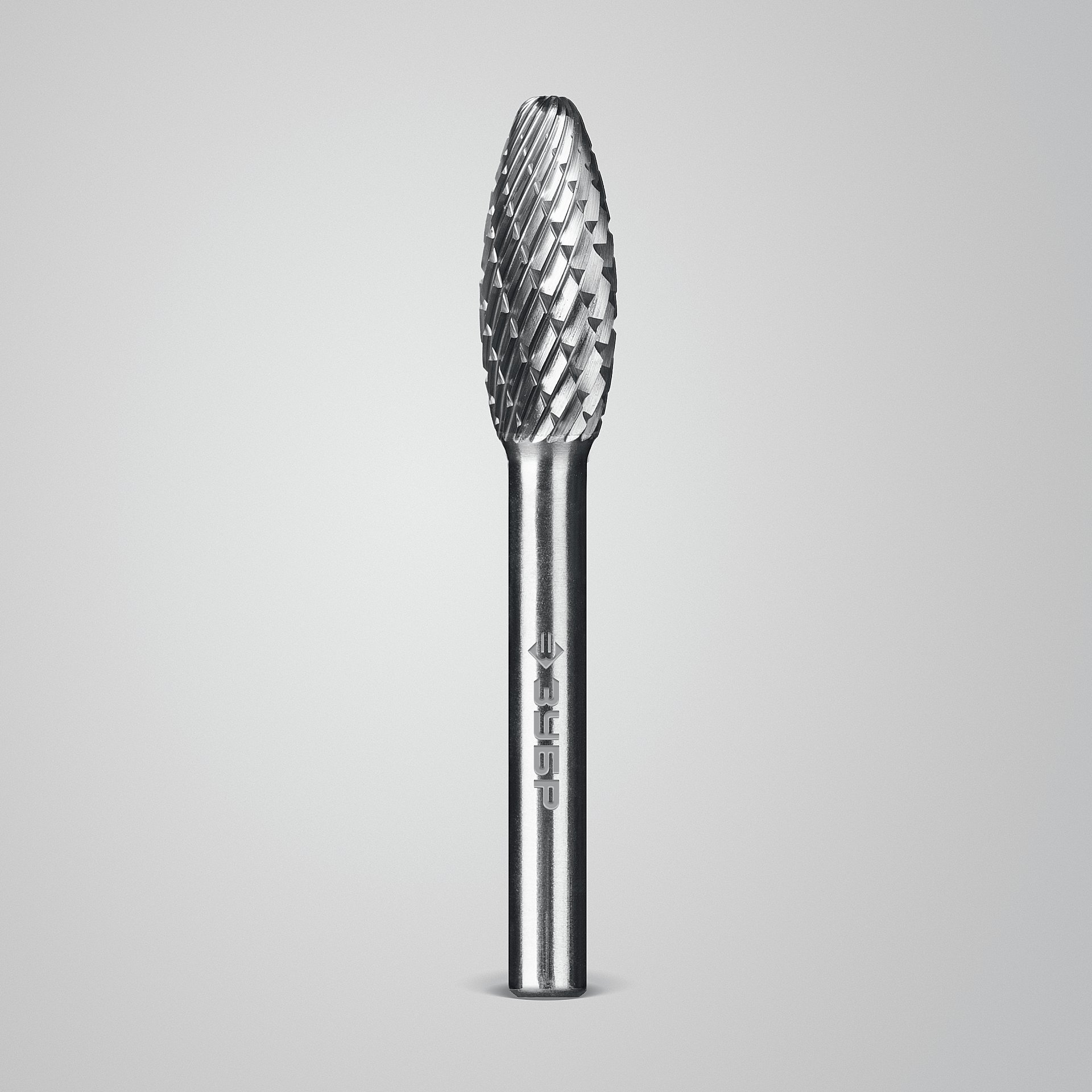 ЗУБР 10х25 мм, тип H (пламя, радиус 2.0 мм), хв-к 6 мм, твердосплавная борфреза, ПРОФЕССИОНАЛ (28807-10-25)