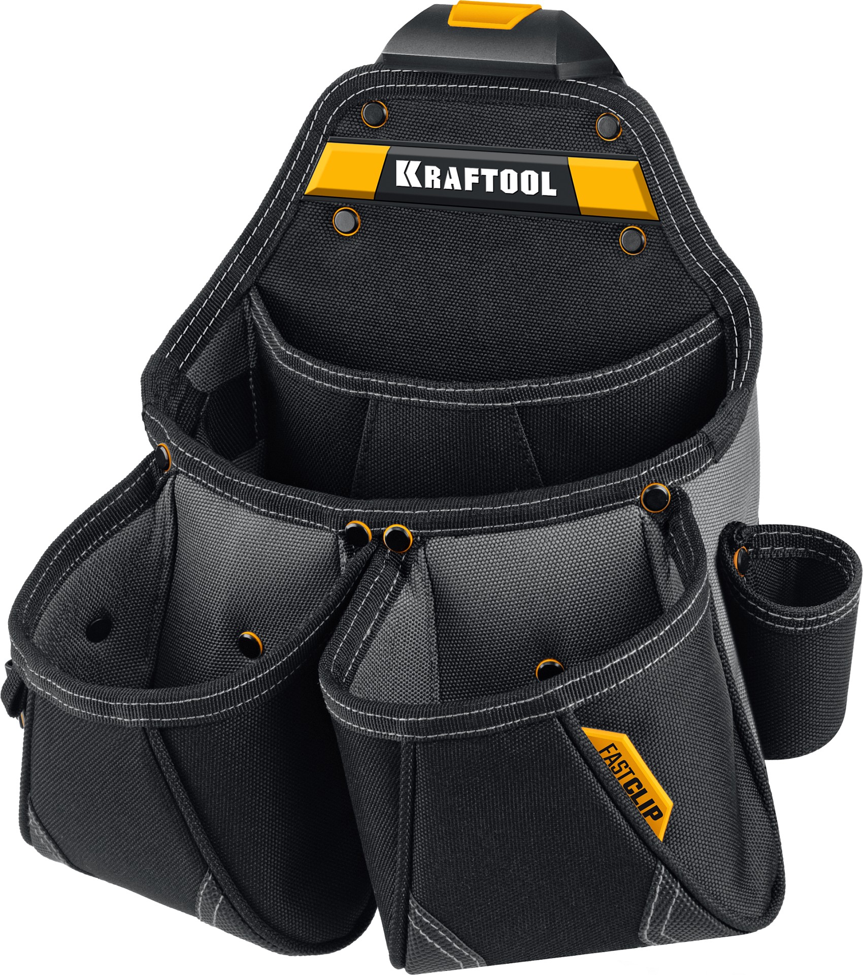 KRAFTOOL KBS-4 пояс монтажника, в комплекте: пояс монтажника и 3 сумки (38760-4)