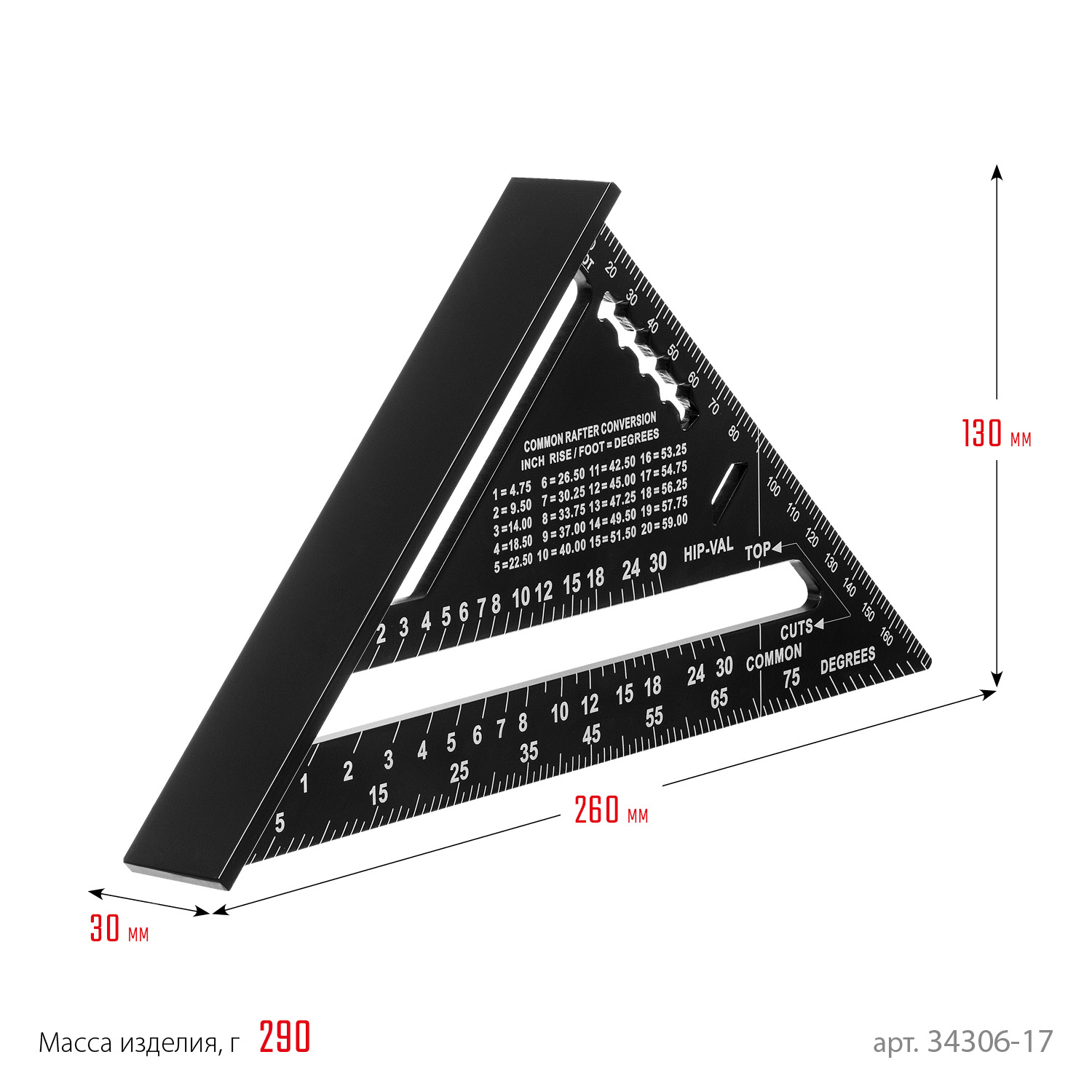 STAYER 170 мм, 5-в-1, универсальный кровельный угольник, Professional (34306-17)