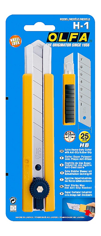 OLFA 25 мм, нож с выдвижным лезвием (OL-H-1)