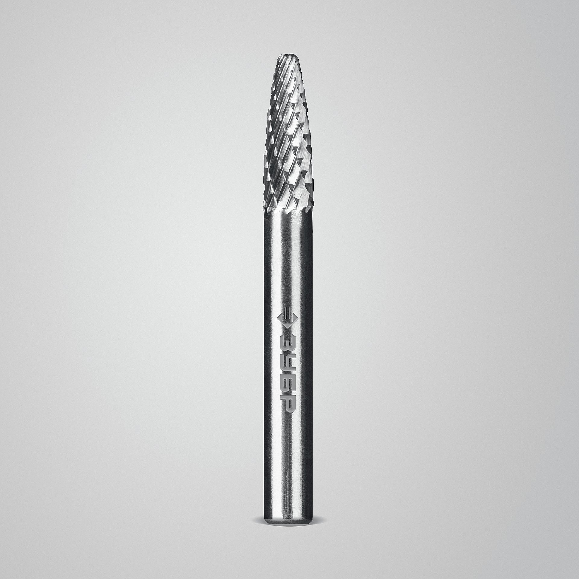 ЗУБР 6х18 мм, тип F (парабола с закругленным углом, радиус 1.5 мм), хв-к 6 мм, твердосплавная борфреза, ПРОФЕССИОНАЛ (28805-6-18)