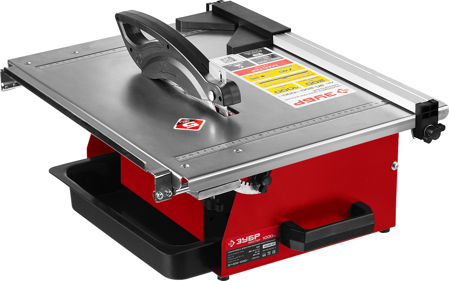 ЗУБР d 200 мм, 1000 Вт, настольный электрический плиткорез (ЭП-200-1000Н)