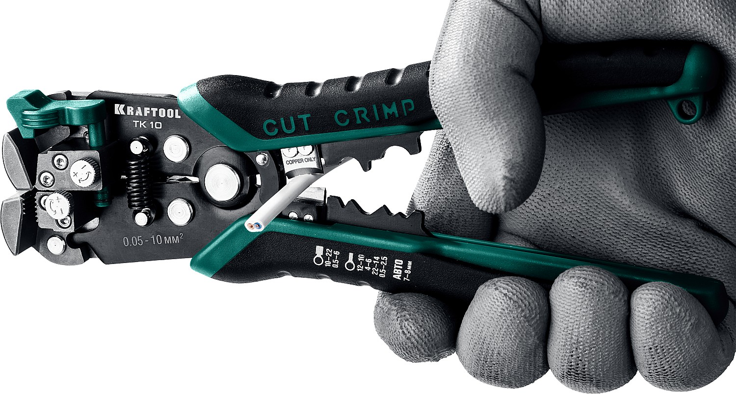 KRAFTOOL TK-10, 0.05 - 10 мм2, автоматический стриппер (22639)