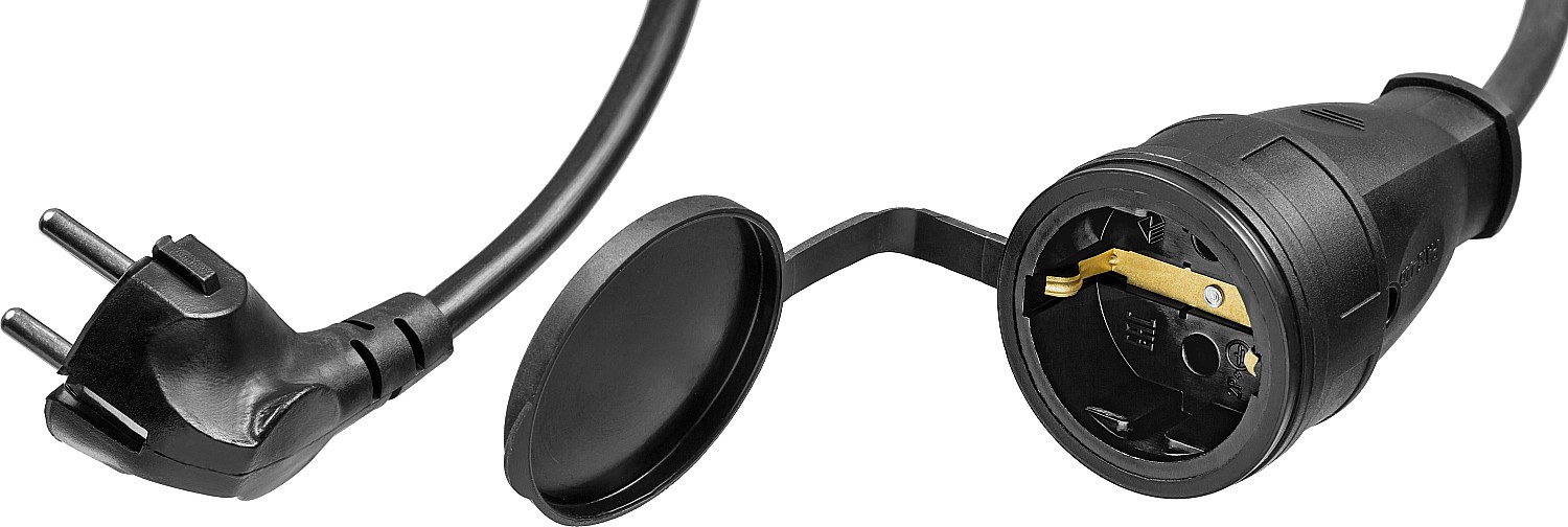 ЗУБР ПВС-315-Ш, ПВС, 3 х 1.5 мм2, 10 м, IP44, 3500 Вт, силовой удлинитель-шнур, Профессионал (55020-10)