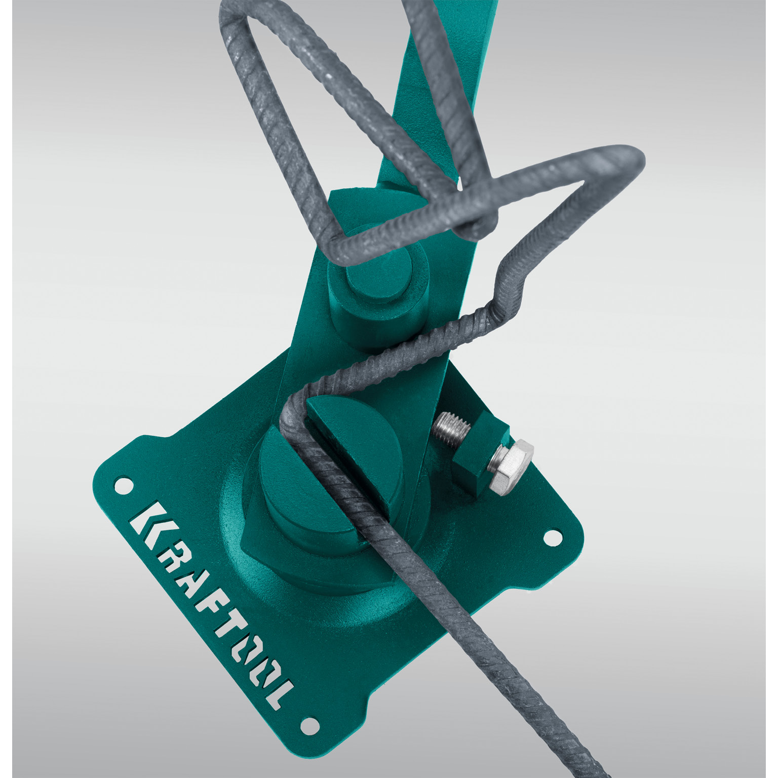 KRAFTOOL 10 E, острый гиб, на подшипнике, ручной станок для гибки арматуры (23302)