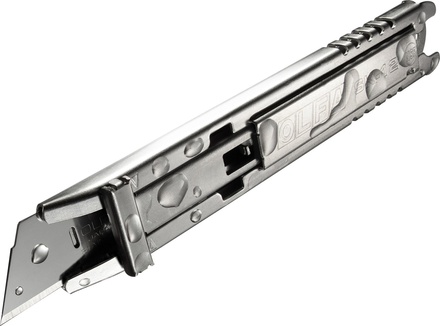 OLFA металлический корпус, безопасный нож с трапециевидным лезвием (OL-SK-12)