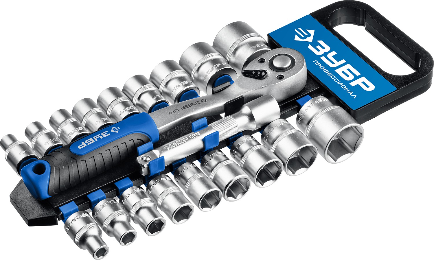 ЗУБР ТБ-20, 20 предм., (1/2″), набор торцовых головок, Профессионал (27647-H20)