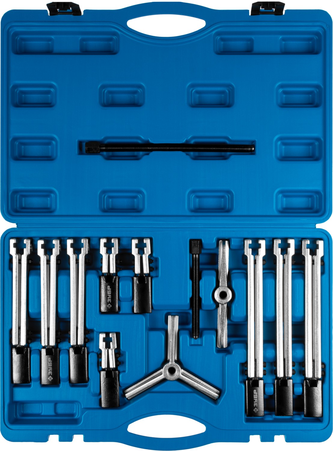 ЗУБР набор съемников со сменными захватами в кейсе, Профессионал (43305-H13)