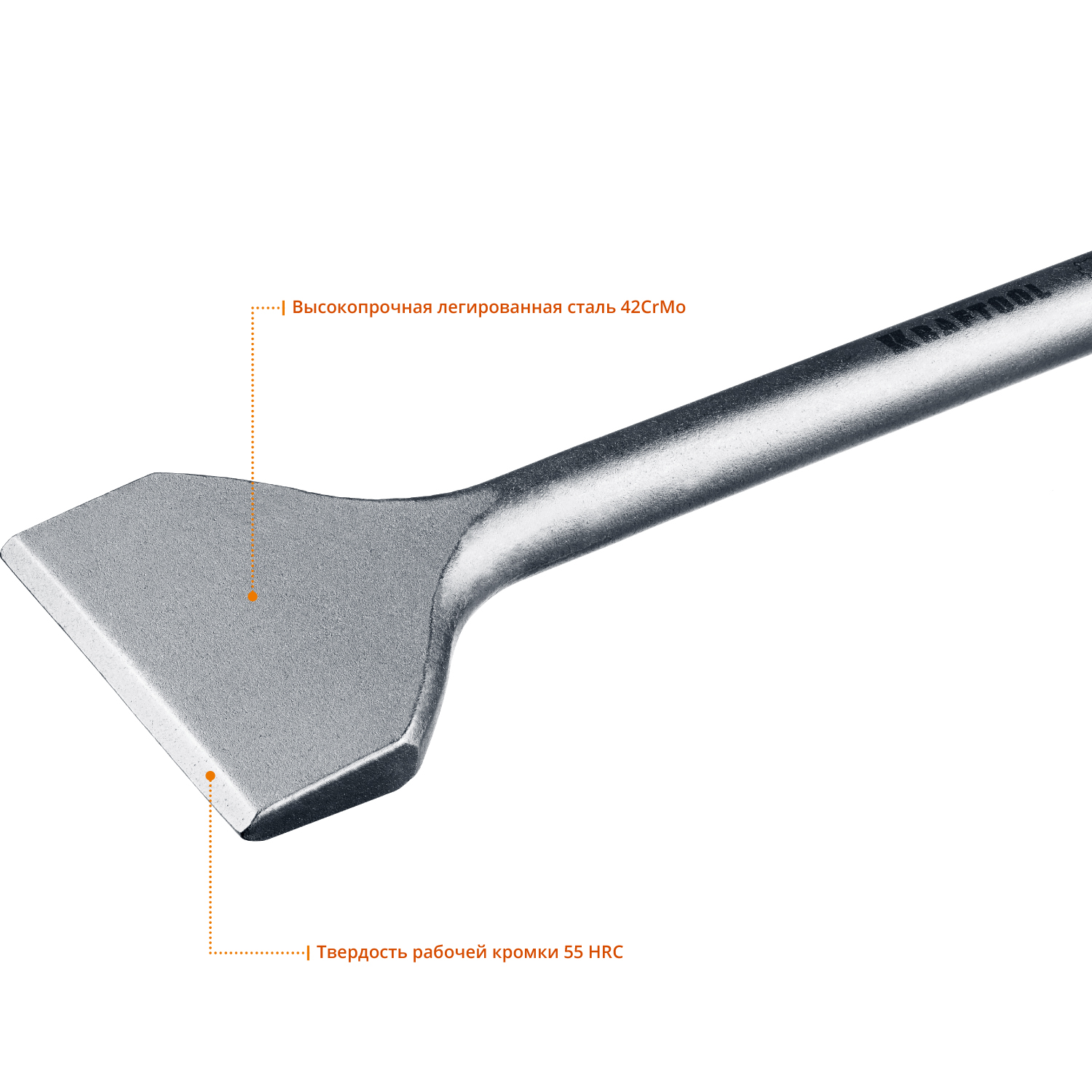 KRAFTOOL ALLIGATOR, 80 х 300 мм, SDS-max, плоское широкое зубило (29335-80-300)