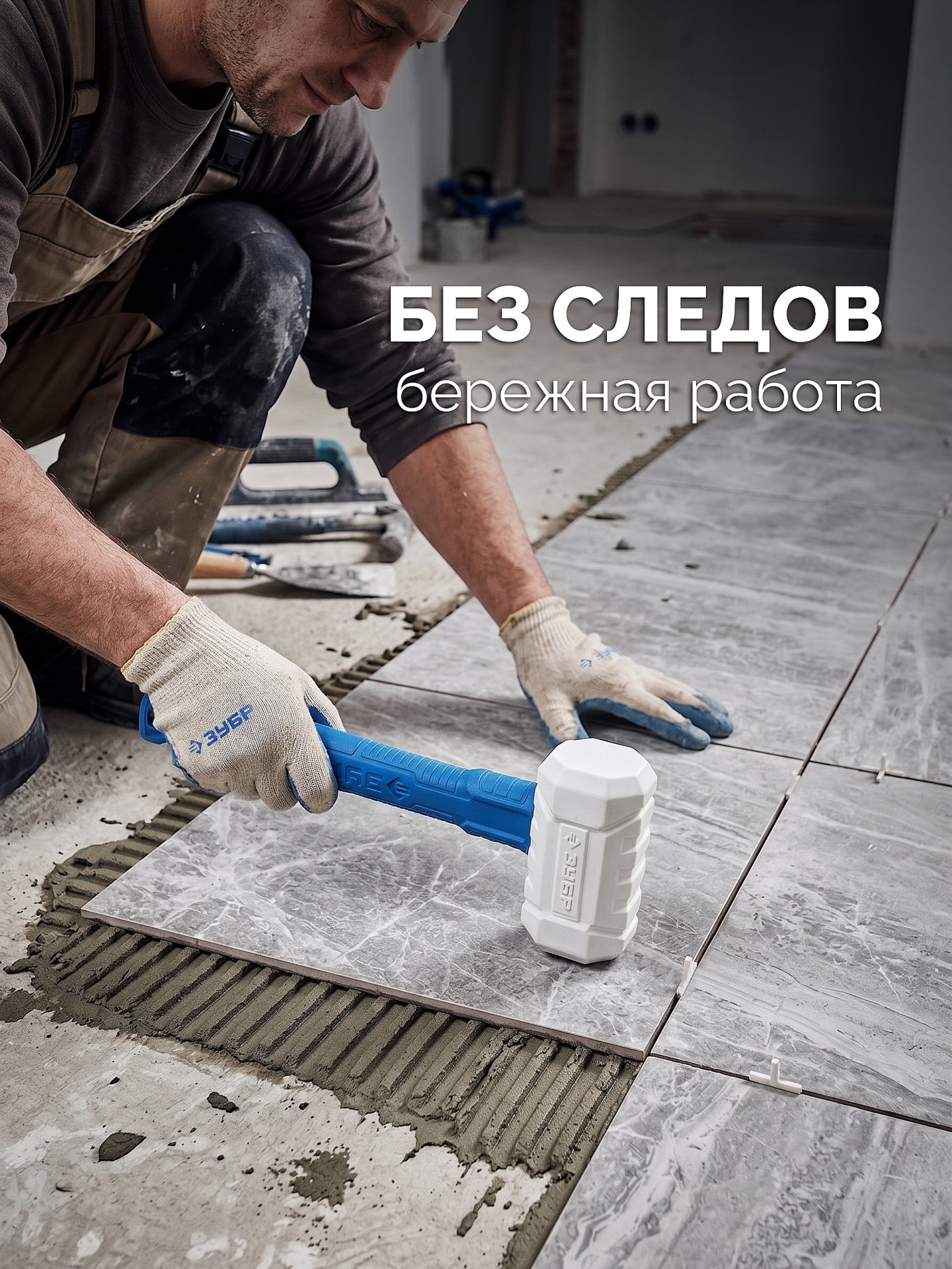 ЗУБР ТЕРМИНАТОР 450 г, белая киянка, Профессионал (20535-450)