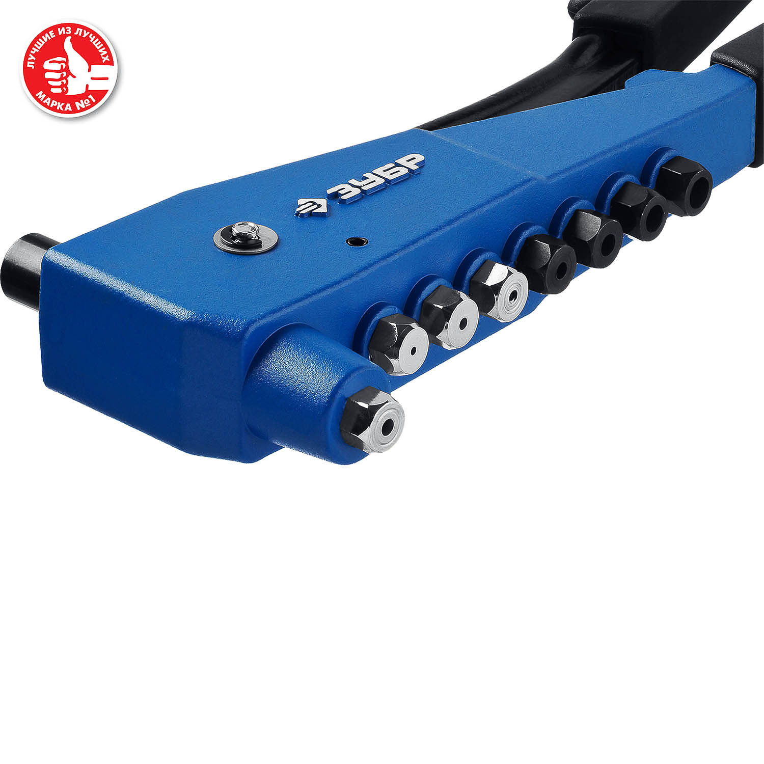 ЗУБР К-М6, 2 вида заклёпок, 270 мм, комбинированный литой заклепочник в кейсе, Профессионал (31196)