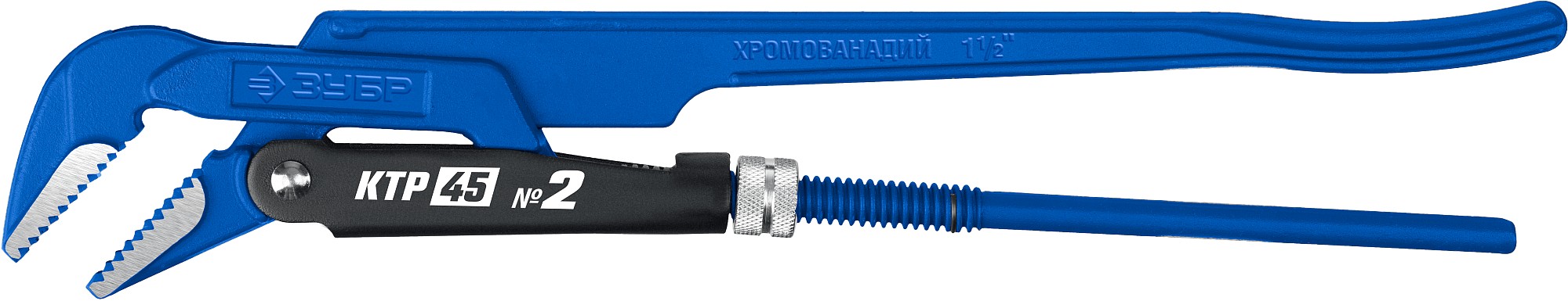 ЗУБР КТР-45, №2, 1.5″, 440 мм, трубный ключ, Профессионал (27337-2)