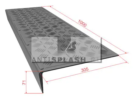 Большая облегченная проступь 1000x305x71, охра