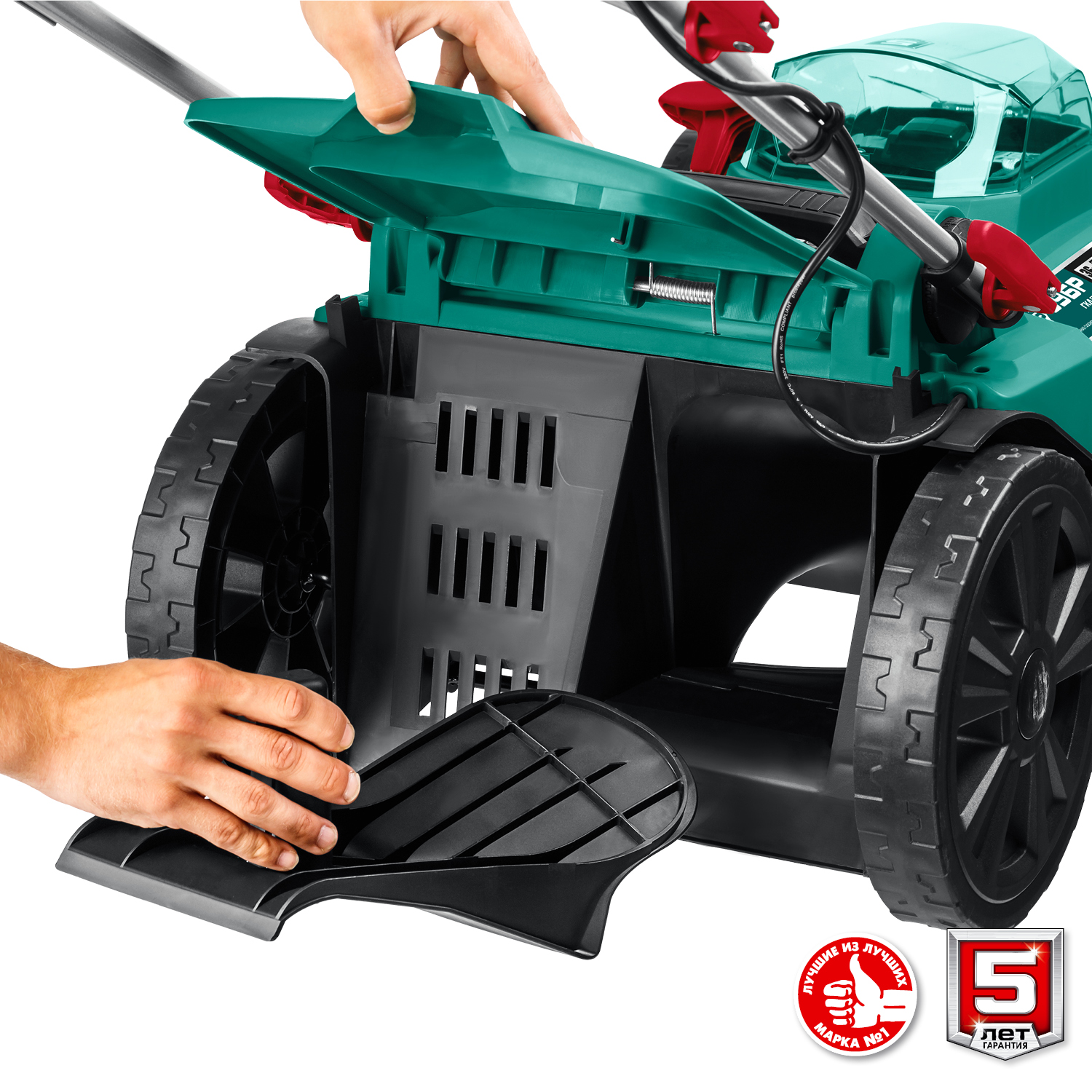 ЗУБР С1-18, 36 В, 43 см, 2х18 В АКБ (4 А·ч), бесщеточная газонокосилка (ГКЛ-4336-42)