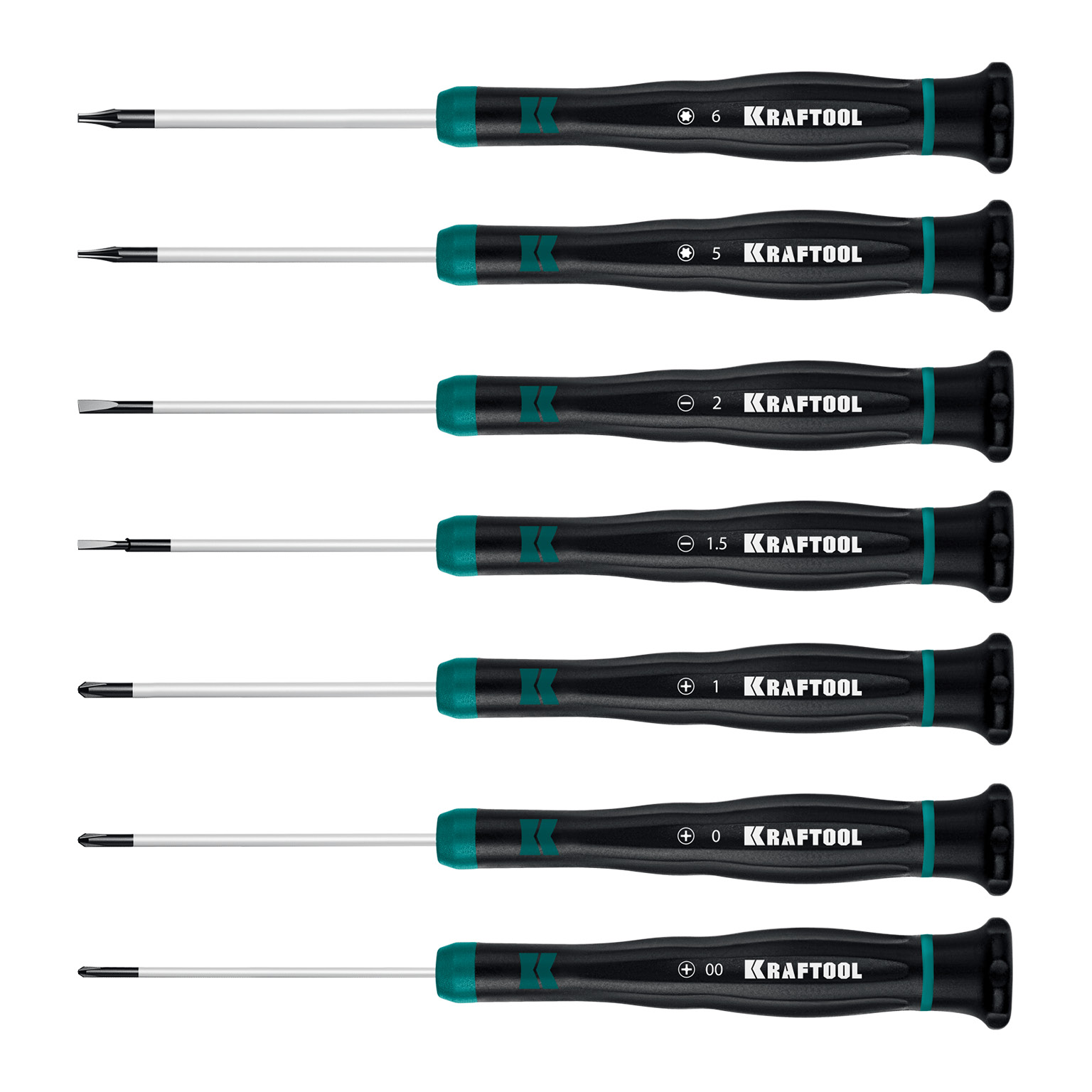 KRAFTOOL Precision 7, 7 предм., Набор отверток (25686)