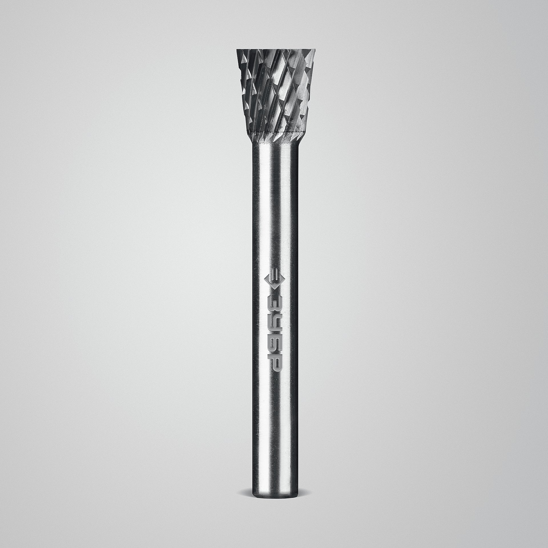 ЗУБР 10х10 мм, тип N (обратный конус, угол 13°), хв-к 6 мм, твердосплавная борфреза, ПРОФЕССИОНАЛ (28812-10-10)