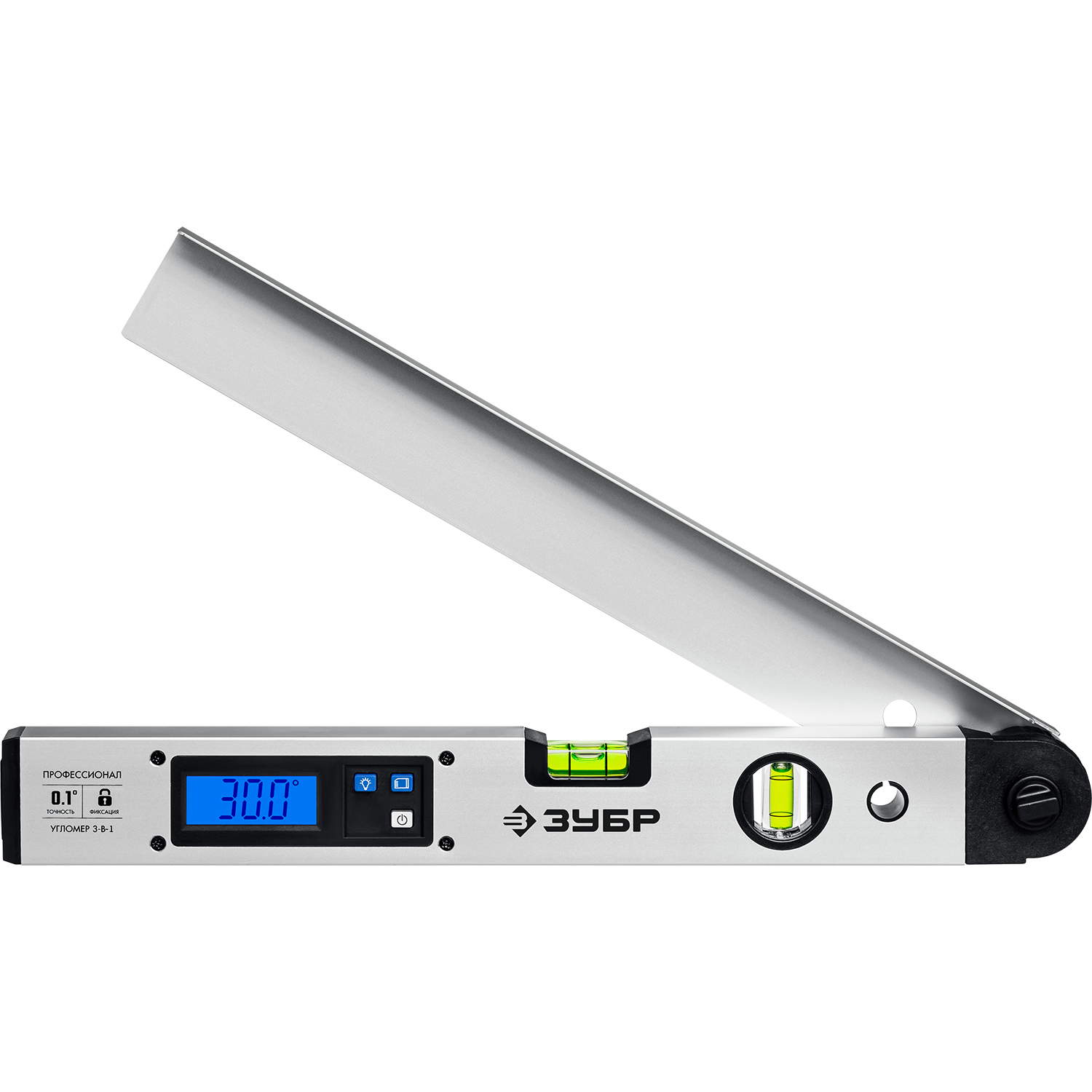 ЗУБР 400 мм, 0 - 230°, ±0,5°, угломер электронный, Профессионал (34288)