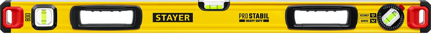 STAYER PRO STABIL, 800 мм, усиленный профиль, уровень с поворотным глазком, Professional (3471-080)