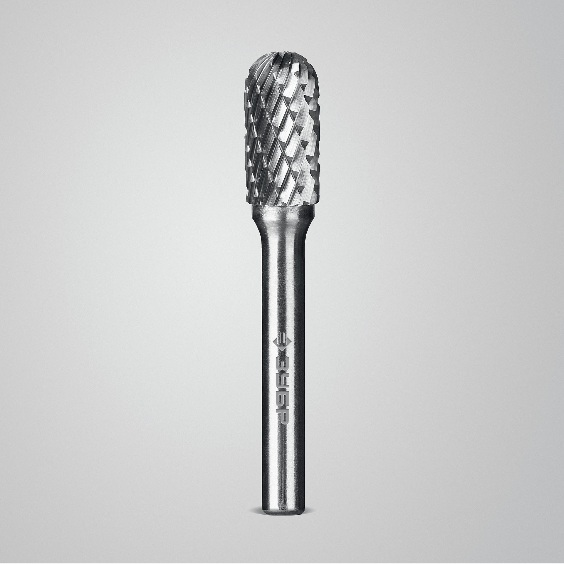 ЗУБР 10х20 мм, тип C (цилиндр со сферическим концом), хв-к 6 мм, твердосплавная борфреза, ПРОФЕССИОНАЛ (28802-10-20)