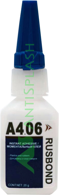 Клей цианокрилатный для эластомеров и резины RusBond A4.06, флакон 50 г