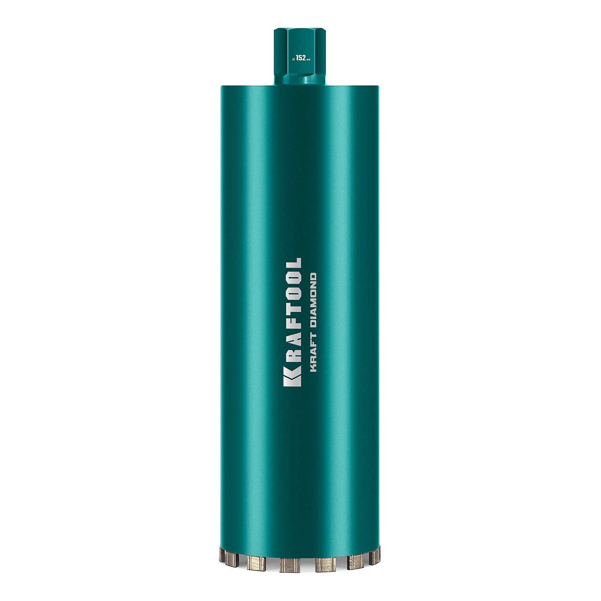 KRAFTOOL DIAMOND 152 мм (450 мм, 1 1/4″, лазерная сварка сегментов), Алмазная Коронка по железобетону (29825-152)
