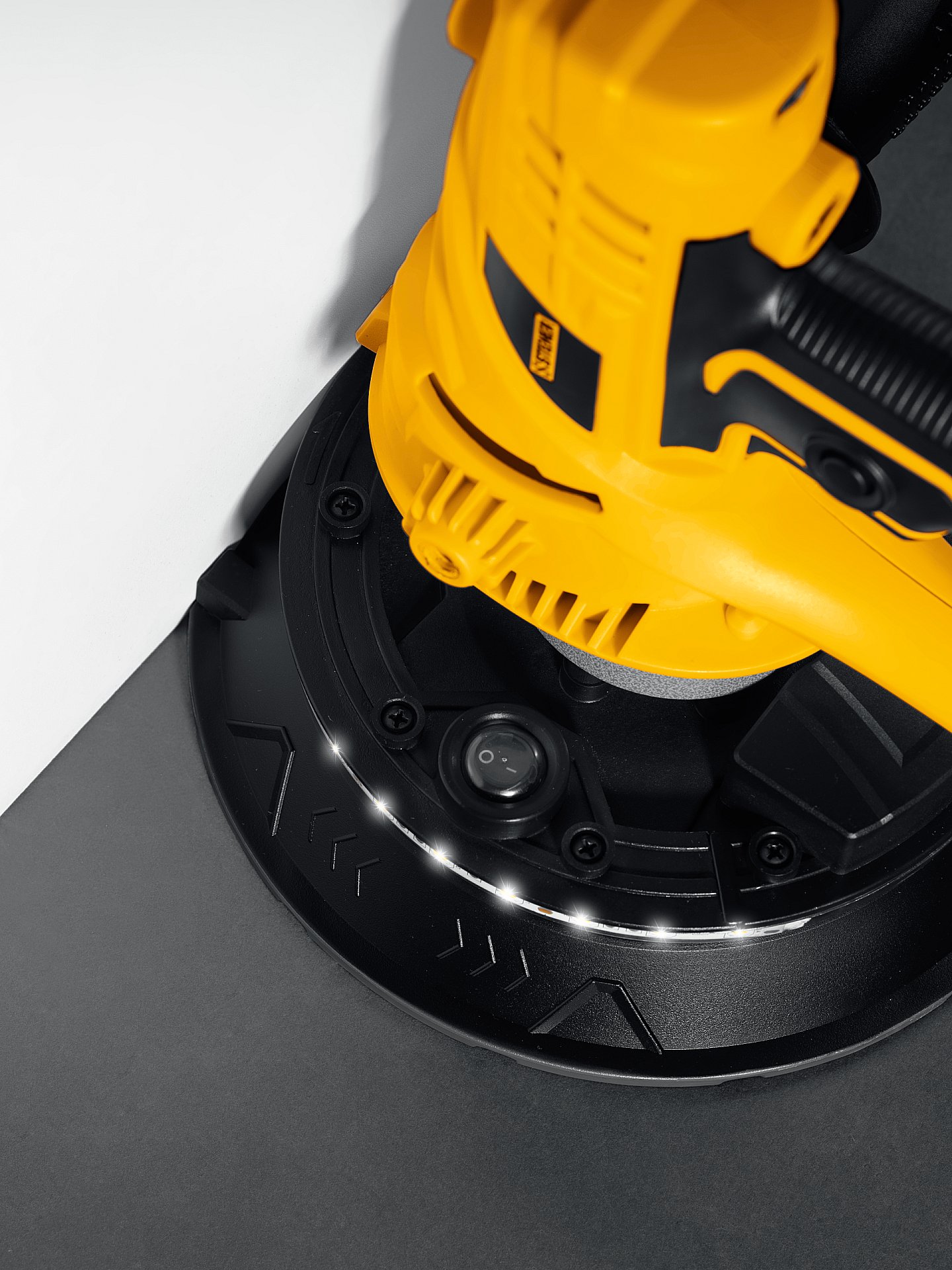 STEHER d180 мм, 900 Вт, подсветка, шлифовальная машина для стен (DWH-900)