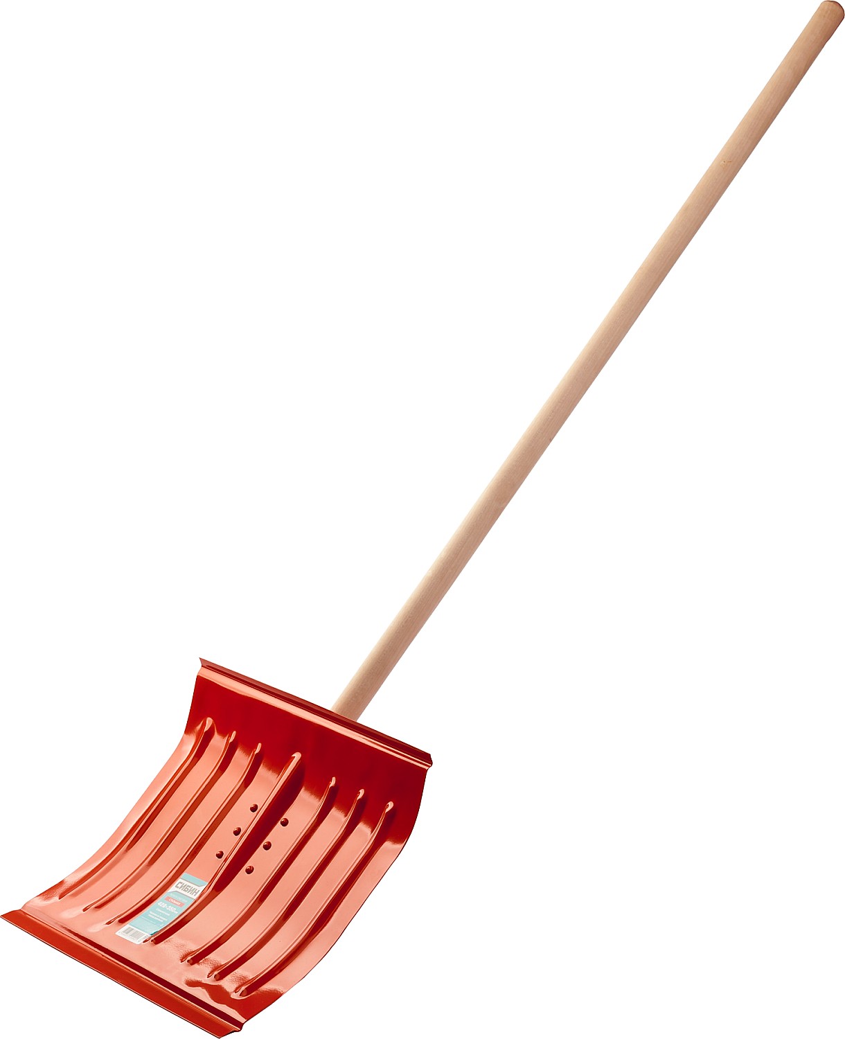 СИБИН ЛС-430, снеговая лопата, деревянный черенок, стальной ковш 430мм (421841)