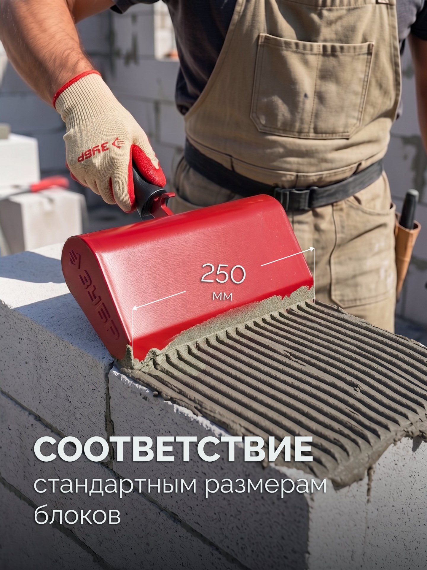 ЗУБР 250 мм, строительная кельма-ковш (08242-25)
