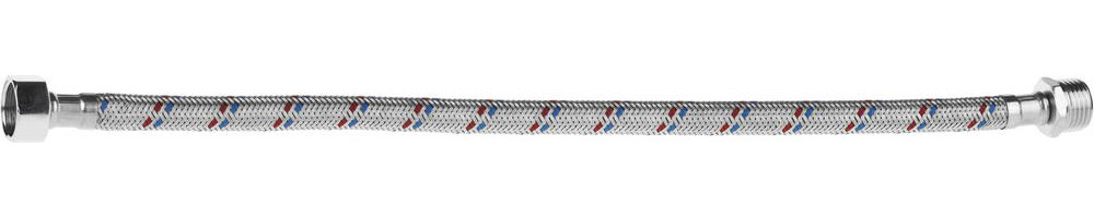 STAYER 1/2″, 0.4 м, гайка-штуцер, гибкая подводка для воды, Professional (51015-G/S-040)