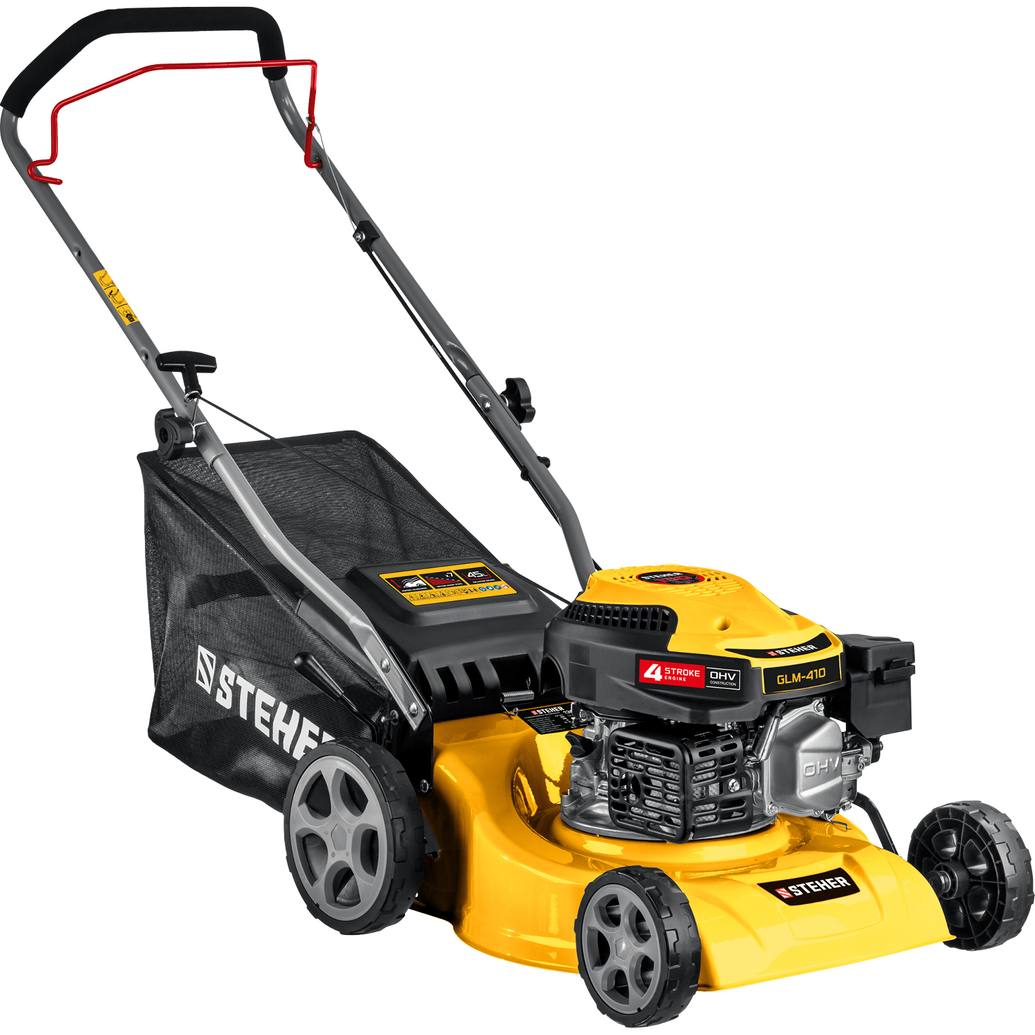 STEHER 410 мм, 3.5 л.с., бензиновая газонокосилка (GLM-410)